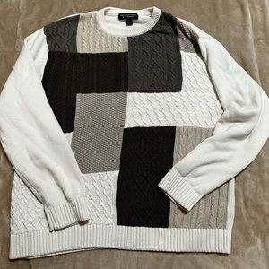 Vintage colorblock sweater size L